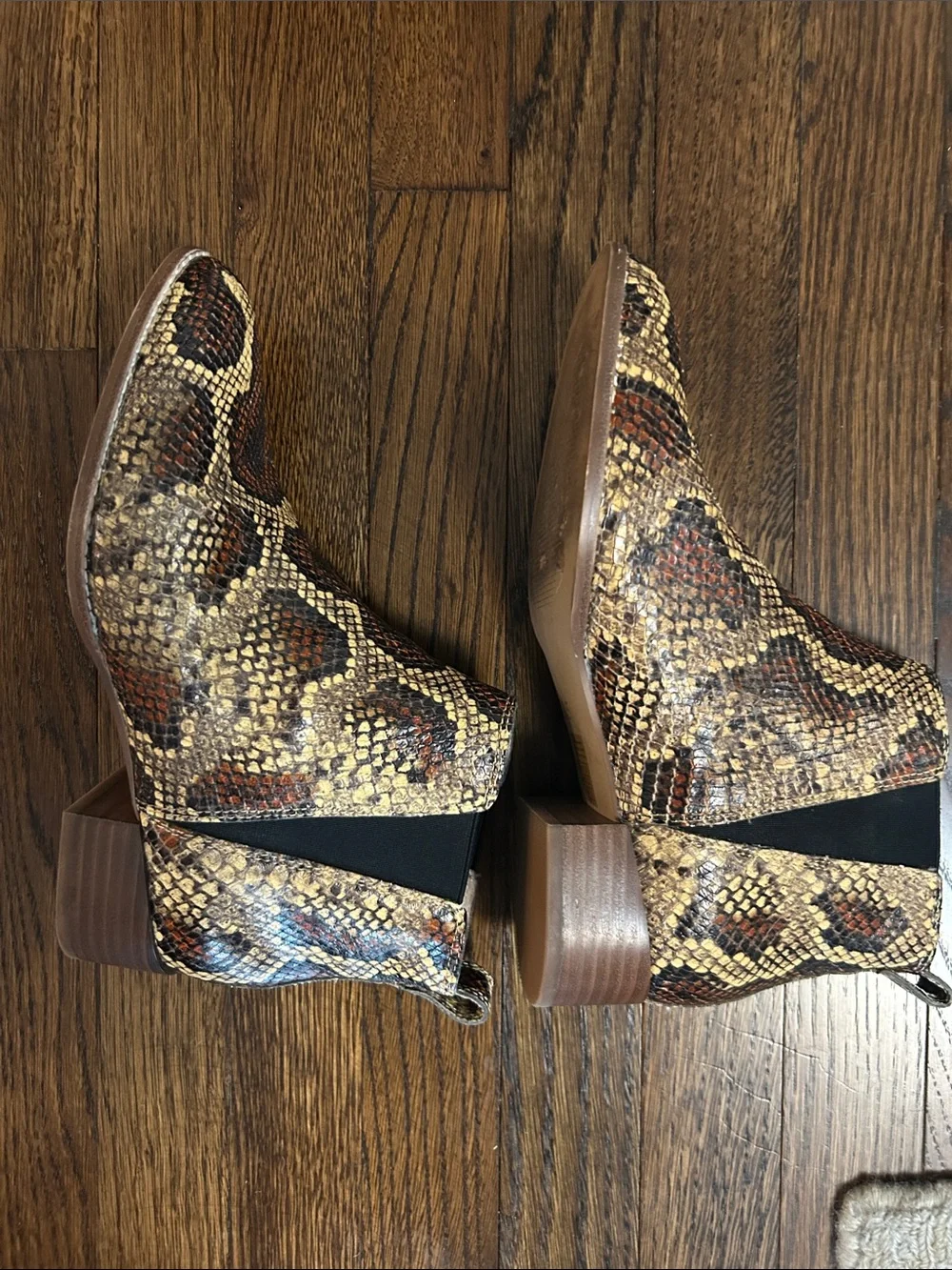 Madewell The Carina Boot in Snakeskin Embossed Leather 8.5
